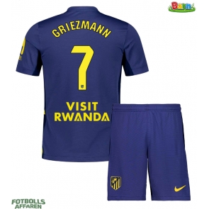 Atletico Madrid Antoine Griezmann #7 Bortaställ Barn 2025-26 Kortärmad (+ Korta byxor)